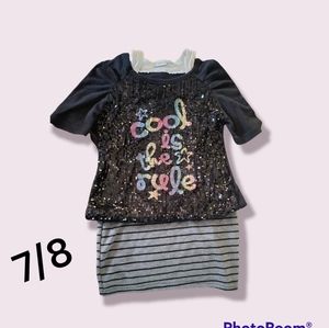 Girls Piper Outfit "cool is the rule" size 7/8